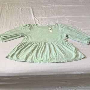 Mint green MAEVE Blouse Sz Medium